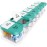 Odaro Extra Large Weekly Pill Organizer 2 Times A Day, Pill Box 7 Day Am Pm to Hold Daily Medicine Vitamin and Supplements - Cyan