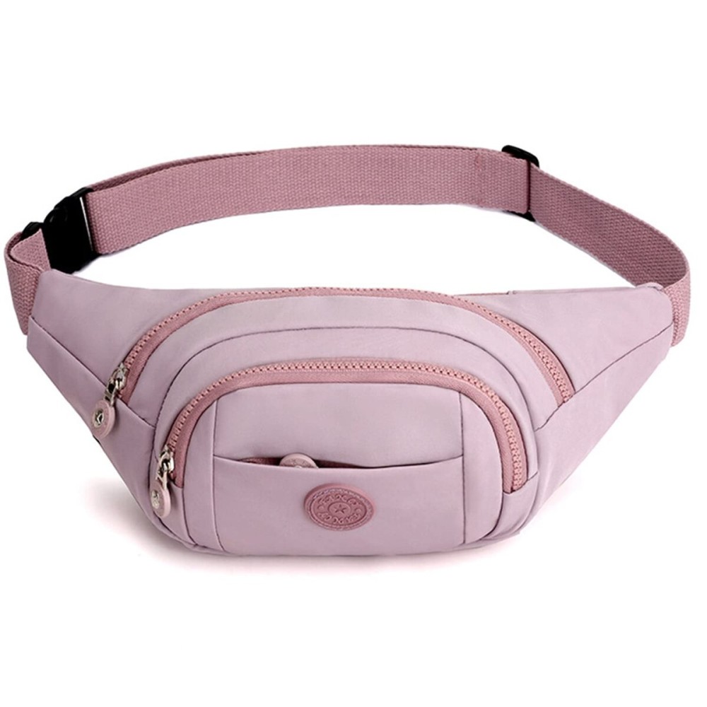 Fanny Pack Waist Pack for Women, Waterproof Waist Bag for Running Sports Travel - Pink
