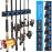 PLUSINNO Fishing Rod Holders - V6 Vertical Support for Extra Large & Heavy Fishing Rod Combos, Garage & Wall Mounted Rack Storage