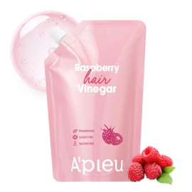 APIEU Raspberry Hair Vinegar [Refill] - Deep Scalp Clean & Detox for Oily Scalp, Buildup & Dandruff Scalp Treatment, pH-Balancing Rinse for Fresh, Shiny Hair, Korean Hair Care, 6.76 fl oz
