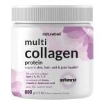Multi Collagen Protein Powder 600g - 5 Types (I, II, III, V, X) Grass-Fed & Pasture-Raised | with Biotin 5000mcg, Vitamin C & Hyaluronic Acid | Keto, Paleo, Unflavored (54 Servings)