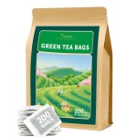 TeeLux Green Tea Bags, Natural Pure Green Tea, Super Antioxidant, Caffeinated, Support Overall Health, 200 Count