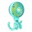 TRELC Mini Handheld Stroller Fan, Personal Portable Baby Rechargeable Fan With Flexible Tripod, Upgraded Version, Gift for Children Office Treadmill Room Car Traveling BBQ Gym (Mint Green)