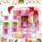 Vital Luxury Bath & Body Care Travel Set Pea Flower Scent Home Spa Set with Body Lotion, Shower Gel and Fragrance Mist