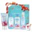Vital Luxury Sweet Pea Bath & Body Kit, 3 Fl Oz, Ideal Skincare Gift Home Spa Set, Includes Body Lotion, Shower Gel, Body Cream, and Fragrance Mist, Birthday Mother\'s Valentine\'s Day Gifts for Her