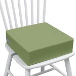 Eiury Toddler Booster Seat Dining Table Kitchen Chair, Waterproof Anti-Scratch PU Cushion, Non-Slip Bottom, Adjustable Buckle Straps, Easy Clean Portable Seat Cushion (Green)
