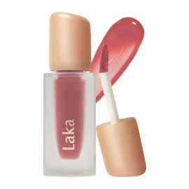Laka Fruity Glam Tint, 4.5g/0.15oz, Glowing Lip Stain with Wide Color Spectrum, Hydrating & Lightweight Texture, Long-Lasting Bold Stain, Non-Sticky, Vegan, K-Beauty (103 Humming)