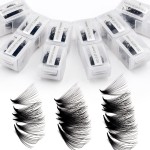 WENDY Lashes Premade Fans Eyelash Extensions 1200PCS Eyelash Extension 20D Volume Lash Extensions Loose Promade Fans D Curl Mixed 9-20mm Pointed Base Pre Made Lashes(1200PCS-20D-0.07-D, 9-20mm mixed)