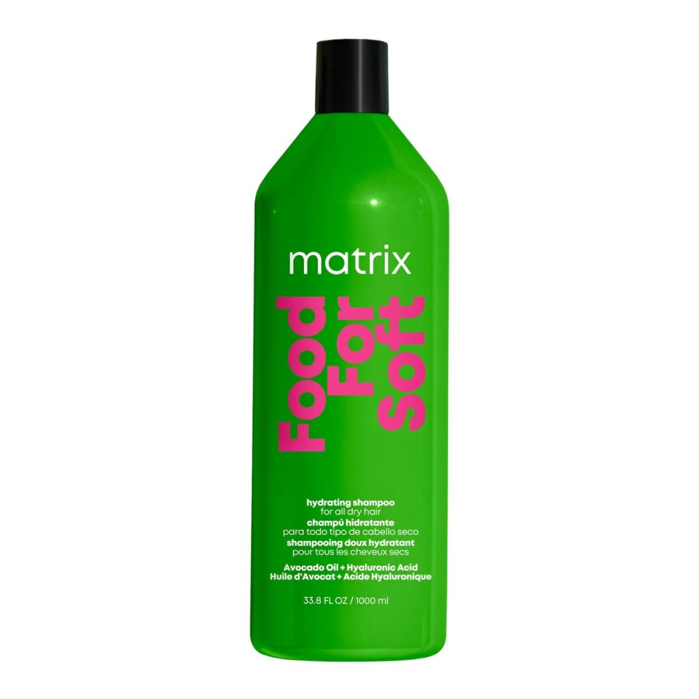 MATRIX Food For Soft Shampoo For Dry and Brittle Hair - Moisturizes and Hydrates, Softens and Smooths, With Avocado Oil & Hyaluronic Acid, Vegan, 33.8 Fl Oz