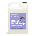 EVOLVED BY NATURE Liquid Hand Soap Refill, 128 Oz, Lavender Lemongrass, Biodegradable Formula