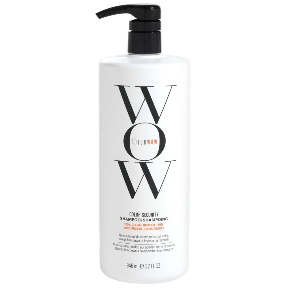 COLOR WOW Color Security Shampoo, 32 fl oz - Sulfate Free & Residue-Free Formula, Healthy Looking Hair & Scalp, Paraben Free Salon Quality