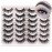 Losha Eyelashes Natural Look Faux Mink Lashes Pack Handmade Wispy False Eyelashes 14 Pairs Eye Lashes (F64)