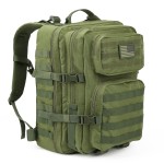 REEBOW GEAR Military Tactical Backpack Large Army 3 Day Assault Pack Molle Bag Army Green