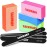 Nail Files and Buffers, Professional Manicure Tools Kit, 100/180 Grit Double Sided Emery Boards for Nails, 80/100 Grit Nail Buffer Blocks Supplies for Home Salon 8Pcs