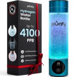 Hydrogen Water Bottle Generator - Up to 4100+ PPB - SPE/PEM Technology - Certified H2 Generator - Portable Athletic Performance & Hydration System - 6-Hour Hydrogen Retention, 10 oz (Turquoise)