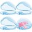 Smlpuame Pacifier Case,4 Pack BPA Free Pacifier Holder Case,Transparent Container Box for Baby BinkyNot Included),Essential Pacifier Accessories,Alway Keep Paci Clean,Easy to CleanBlue