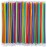 [Individually Wrapped] 100 Pcs Colorful Flexible Plastic Straw,Colorful Disposable Bendy Party Fancy Straws 13 Inch Extra Long Straws Party Decorations