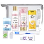 Convenience Kits International Womens Deluxe Kit 10 PC Kit Featuring: Sulfate Free Hair, Face & Body, Oral Care, Travel-Size Travel Essentials