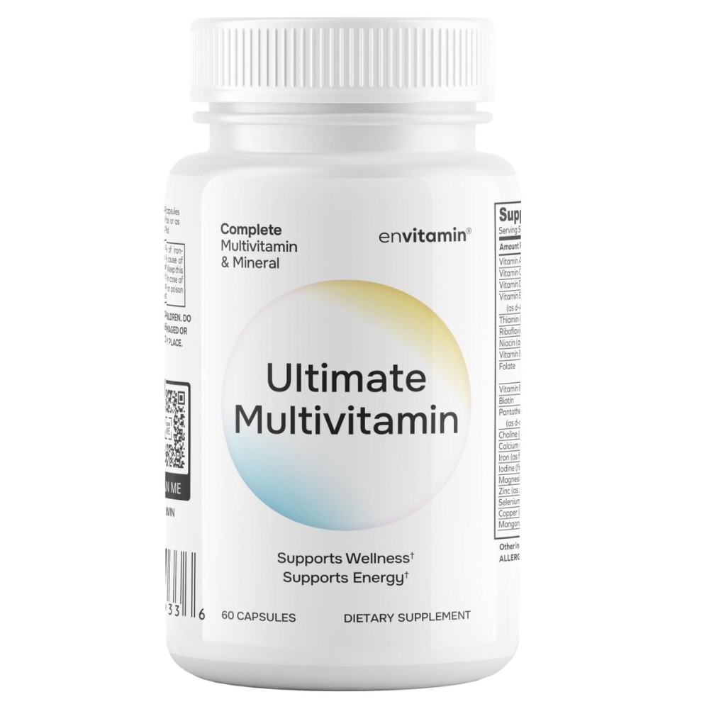 envitamin Ultimate Multivitamin Multimineral and Superfood with 42 Fruit and Vegetable Blend, 60 Count