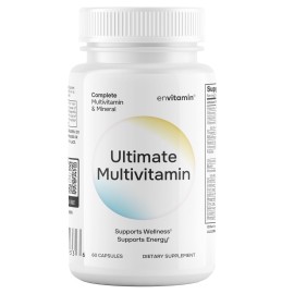 envitamin Ultimate Multivitamin Multimineral and Superfood with 42 Fruit and Vegetable Blend, 60 Count
