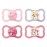 MAM Air Night & Day Baby Pacifier, for Sensitive Skin, Glows in The Dark, 6-16 Months, Girl, 4 Count