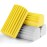 Jeymei 4-Pack Damp Clean Duster Sponge, Sponge Cleaning Brush, Duster for Cleaning Blinds, Glass, Baseboards, Vents, Railings, Mirrors, Window Track Grooves and Faucets, Gray and Yellow
