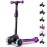 TONBUX Kids Scooter for Age 3-12, Toddler Scooter with 4 Adjustable Heights, Light Up 3-Wheels Scooters, Shock Absorption Design, Lean to Steer, Balance Training Scooters for Kids