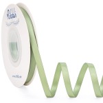 Ribbli Dusty Sage Satin Ribbon Double Faced Satin 1/4 Inch x Continuous 25 Yards-Sage Green Ribbon for Gift Wrapping Crafts Wedding Decoration Bows Bouquet Floral Arrangement