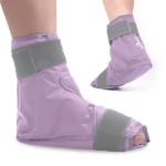 NEWGO Ice Pack Foot Ankle Ice Pack Wrap for Plantar Fasciitis, Foot Surgery Recovery, Hot Cold Therapy Ice Boot Foot for Bunions, Ankle Injury, Swelling, Burning Feet - Purple