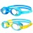 Starweh Kids Swim Goggles, 2 Pack Swimming Goggles No Leaking Anti Fog Kids Goggles for Boys Girls(Age 6-14), Blue & Yellow