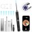 High-Definition Ear Wax Removal, Wireless Ear Cleaner, Safe and Gentle Ear Wax Removal Kit, Rechargeable Ear Cleaner with Camera and Light, Ear Cleaning Kit for Android and iOS (Black)