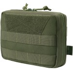 OneTigris MOLLE Pouch, Tactical Admin Pouch Belt EDC Tool Organizer Zippered Utility Waist Pack 7.5x5x2(Green)