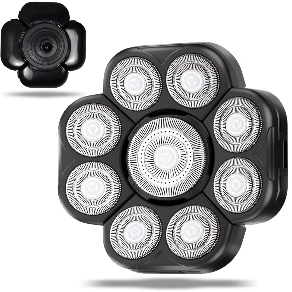 UPTARD Head Shaver Replacement Heads,Head Shaver Replacement Blades, Head Shavers for Bald Men,Head shavers for Men, Stainless Steel Rotary Blades for Electric Head Razor (black9)