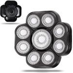 UPTARD Head Shaver Replacement Heads,Head Shaver Replacement Blades, Head Shavers for Bald Men,Head shavers for Men, Stainless Steel Rotary Blades for Electric Head Razor (black9)