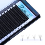 Eyelash Extension Kit Lash Bond and Seal Lash Clusters with Eyelash Tweezer Lash Glue for Individual Lashes Lash Applicator Tool for DIY Lash Extension Kit Makeup (Set 20D-0.07D, 15-20mm)