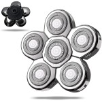 UPTARD Head Shaver Replacement Heads,Head Shaver Replacement Blades, Head Shavers for Bald Men,Head shavers for Men, Stainless Steel Rotary Blades for Electric Head Razor (silver6)