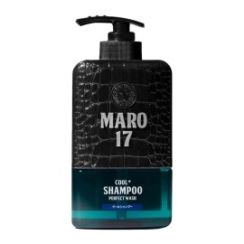 MARO17 Japan\'s 1 Cool+ Shampoo Perfect Wash - Original Cool Formula for Deep Cleansing - Sulfate Free + DHT Blocker Anti Dandruff Shampoo for Men with BHA Formula - Repairs Damage For Thicker Hair
