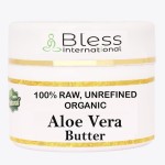 Organic Raw Aloe Vera Butter 100% Pure,Natural & Unrefined| Skin Moisturizer For Face, Body & Hair| 4 OZ/115 GM Ivory / White Grade A | DIY Creams, Balms, Lotions, Soaps| Softens Dry & Tough Skin