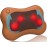 Zyllion Shiatsu Back and Neck Massager with Heat - 3D Electric Kneading Deep Tissue Massage Pillow for Muscle Pain Relief, Brown, ZMA-13