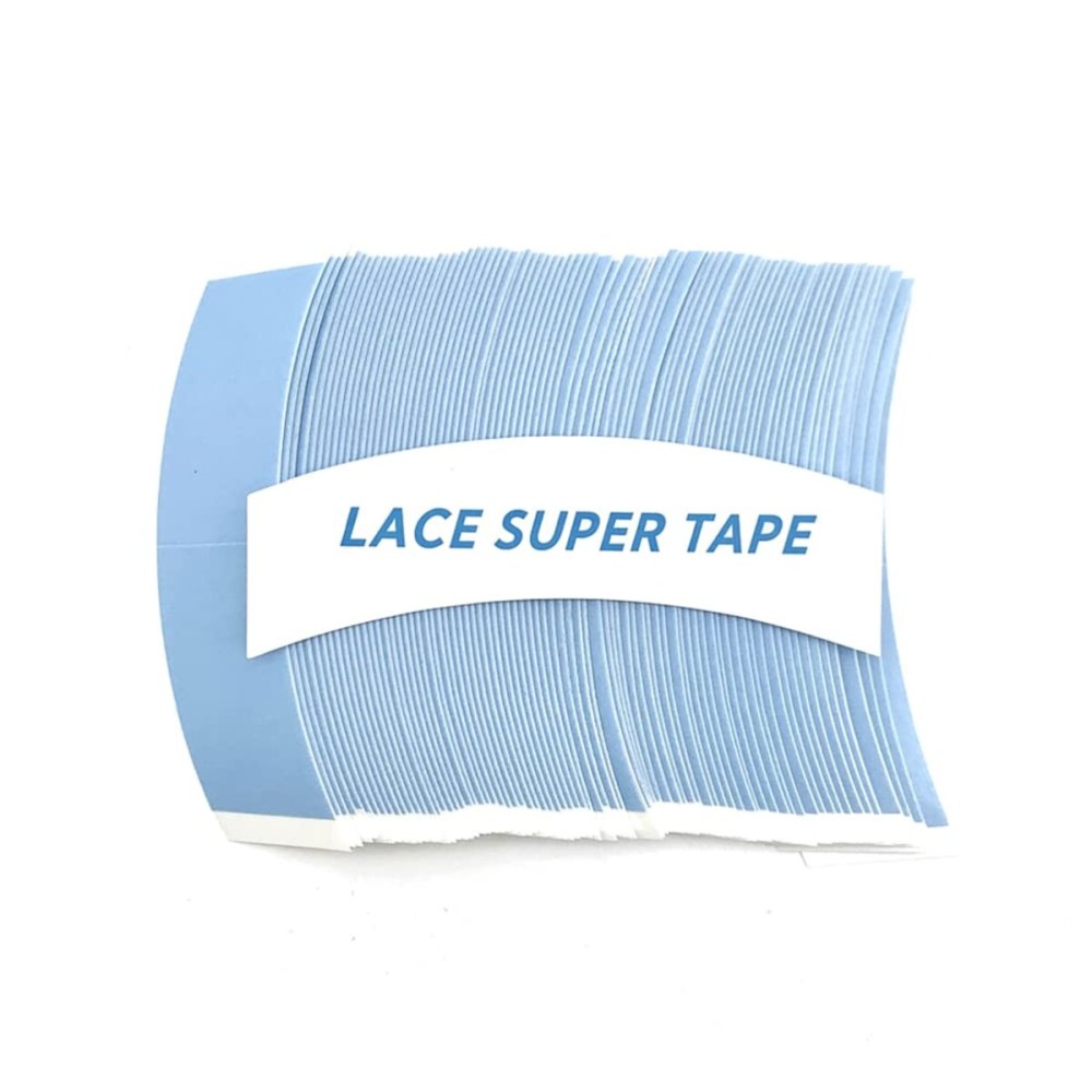 Eumos 80pcs Wig Tape - Double Sided Waterproof Adhesive Tape for Lace Wig Toupee (Blue)