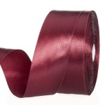 YASEO 1 1/2 Inch Wine Red Solid Satin Ribbon, 50 Yards Craft Fabric Ribbon for Gift Wrapping Floral Bouquets Wedding Party Decoration