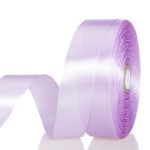 YASEO 1 Inch Lilac Solid Satin Ribbon, 50 Yards Craft Fabric Ribbon for Gift Wrapping Floral Bouquets Wedding Party Decoration