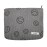 Makeup bag for Women, Corduroy Cosmetic Bag Aesthetic Design Ladies Tote Bag,Cute Smiley Face Makeup Organizer with Zipper - Gray