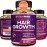 Hair Growth Vitamins for Women | Biotin 10,000mcg, Collagen, Patented OptiMSM, goMCT, Saw Palmetto | Naturally Regrow Stronger & Healthier Hair, Skin and Nails | Stops Hair Loss | 60 Day Supply