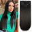 Straight Hair Extensions Natural Black 4Pcs Clip in Hair Extensions Soft Extensions for Women 20 Inches Thick Hair Extensions Clip In(4pcs, 20Inch, 2)