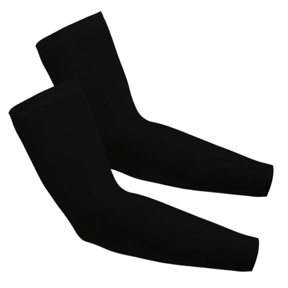 Feeke 2-Pairs Arm Sleeves for Men and Women - Tattoo Cover Up - Cooling Sports Sleeve-Black