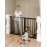 COMOMY 30 Tall Baby Gate for Stairs Doorways, Fits Openings 29.5 to 51.6 Wide, Auto Close Extra Wide Dog Gate for House, Pressure Mounted Easy Walk Through Pet Gate with Door, Black