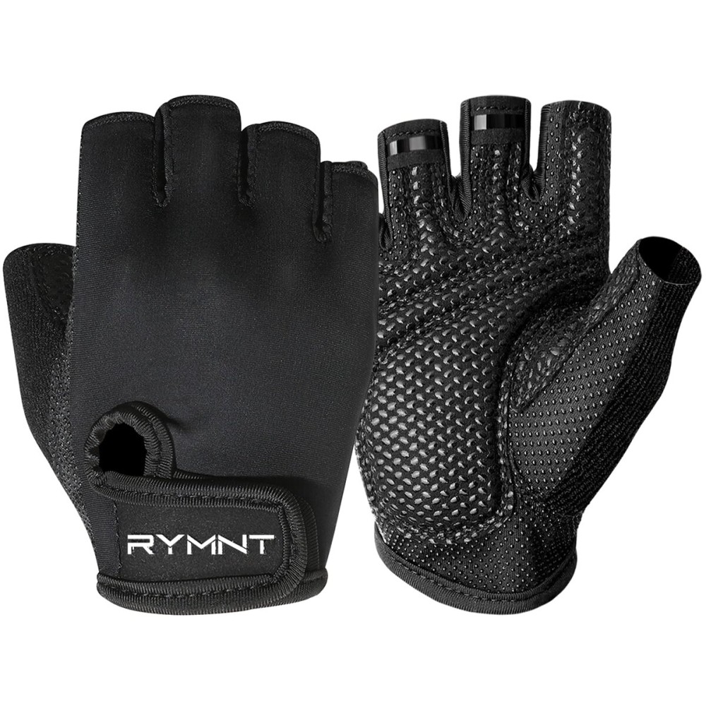 ZEROFIRE Workout Gloves for Women Men - Weight Lifting Gloves with Full Palm Protection & Extra Grip for Women Gym, Weightlifting, Weight Lift, Rowing, Exercise, Sport, Cycling.Black-XSmall