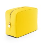 Embla Makeup Bag Travel Cosmetics Pouch and Toiletry Bag, Nylon Zipper Pouch Purse, Cute Make Up Organizer Storage Tote for Women Girls, Waterproof Travel Skincare Case, Large Makeup Bags, Lemon