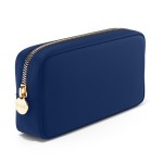 Embla Makeup Bag Travel Cosmetics Pouch and Toiletry Bag, Nylon Zipper Pouch Purse, Cute Make Up Organizer Storage Tote for Women Girls, Travel Skincare Case, Small Makeup Bags, Sapphire